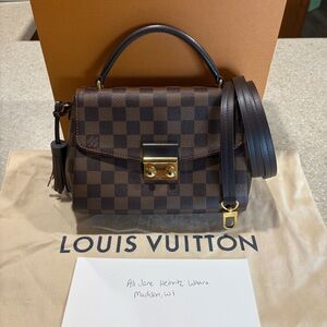♥️sold♥️Louis Vuitton Croisette Damier Ebene